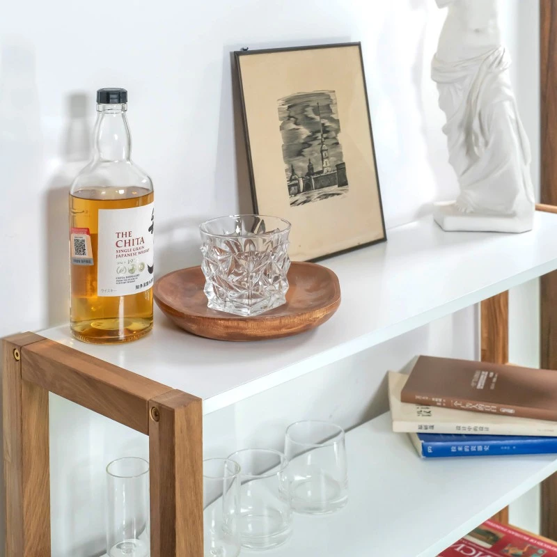Maple Wood Bookshelf with Sliding Doors 5 Maple Wood Bookshelf with Sliding Doors 5